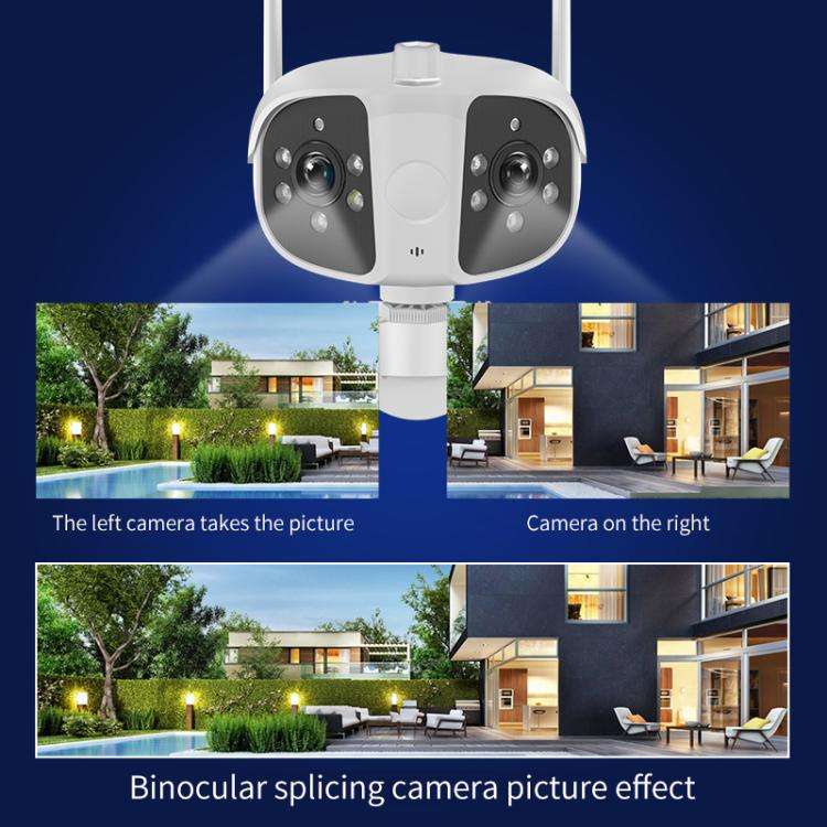 K13 1080P HD Binocular Night Vision Wide Angle Camera(White)
