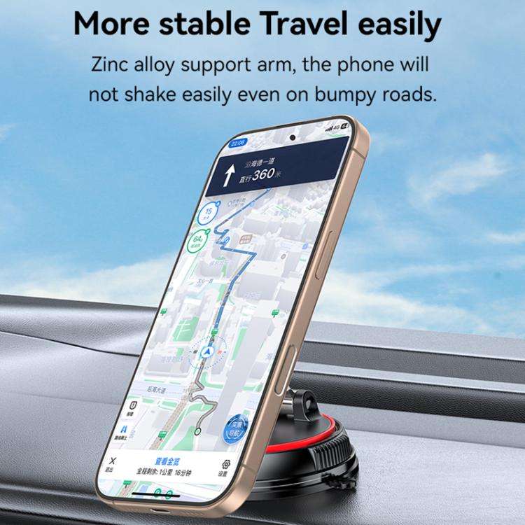 Yesido C219 Suction Cup Car MagSafe Magnetic Mobile Phone Holder(Black)