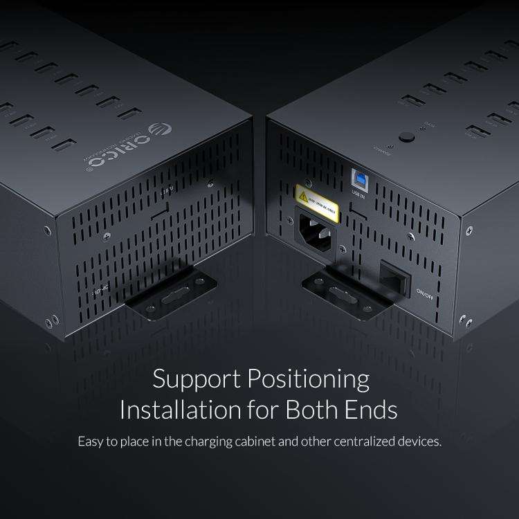 ORICO IH20P Industrial Grade 20 Ports USB 2.0 Hub, Plug:AU Plug(Black)