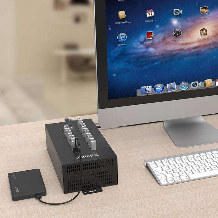 ORICO IH20P Industrial Grade 20 Ports USB 2.0 Hub, Plug:AU Plug(Black)