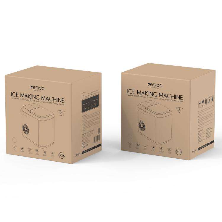 Yesido EC15 Small Multifunctional Ice Maker, Capacity: 1.3L(White)