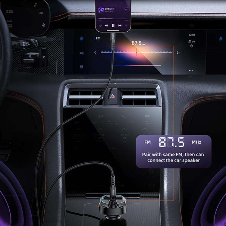 Yesido Y70 Car Bluetooth FM Transmitter(Black)