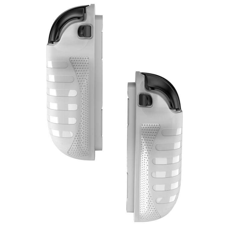 For Nintendo Switch 2  X-pattern Game Controller TPU Protective Case(White)