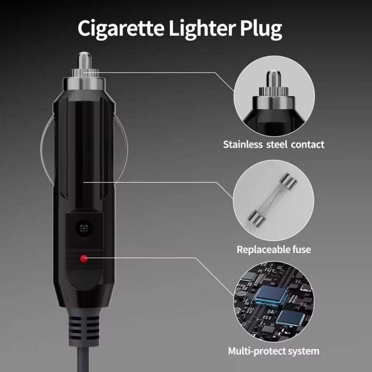 Onten SL202 Starlink Mini to Car Cigarette Lighter Power Cord Waterproof Cable, Length:10m(Dark G...