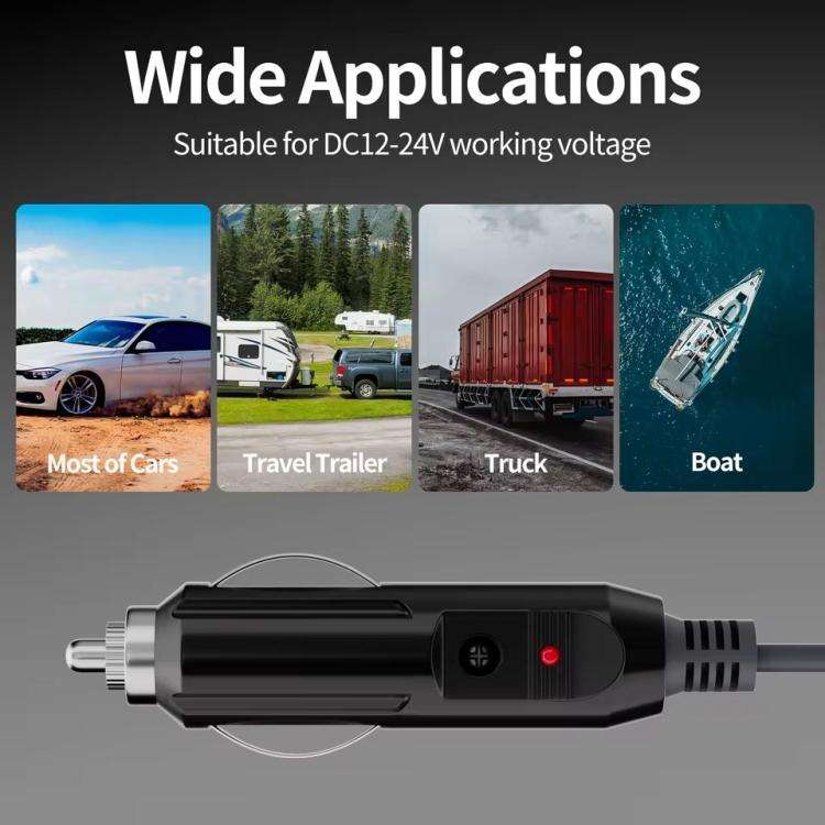 Onten SL202 Starlink Mini to Car Cigarette Lighter Power Cord Waterproof Cable, Length:10m(Dark G...