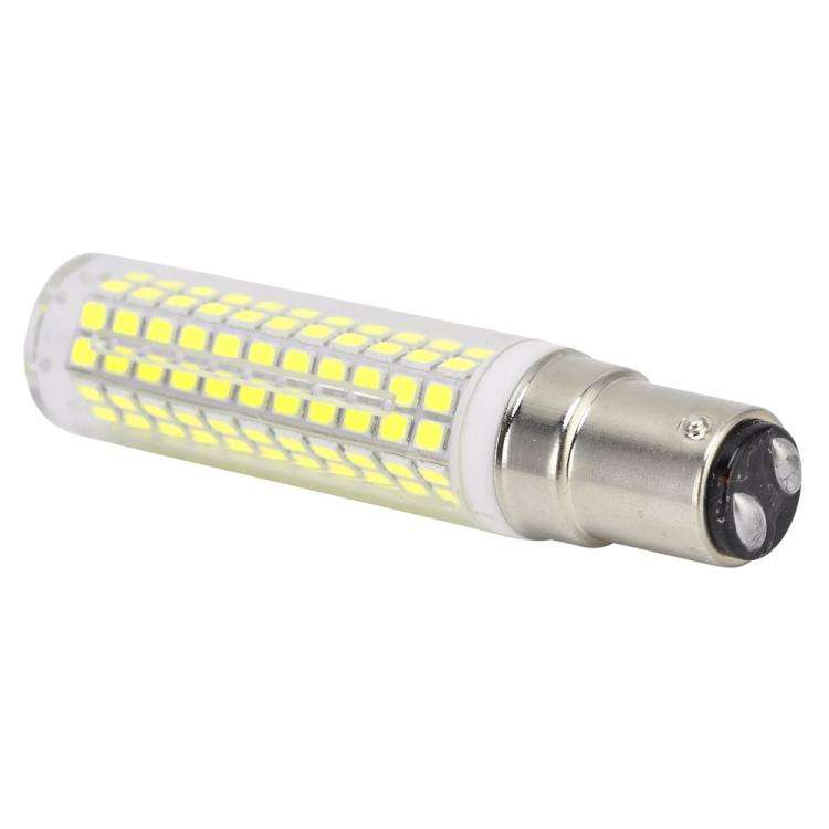 BA15D 15W 136 LEDs SMD 2835 Dimmable Corn Light Bulb, AC110V(White Light)