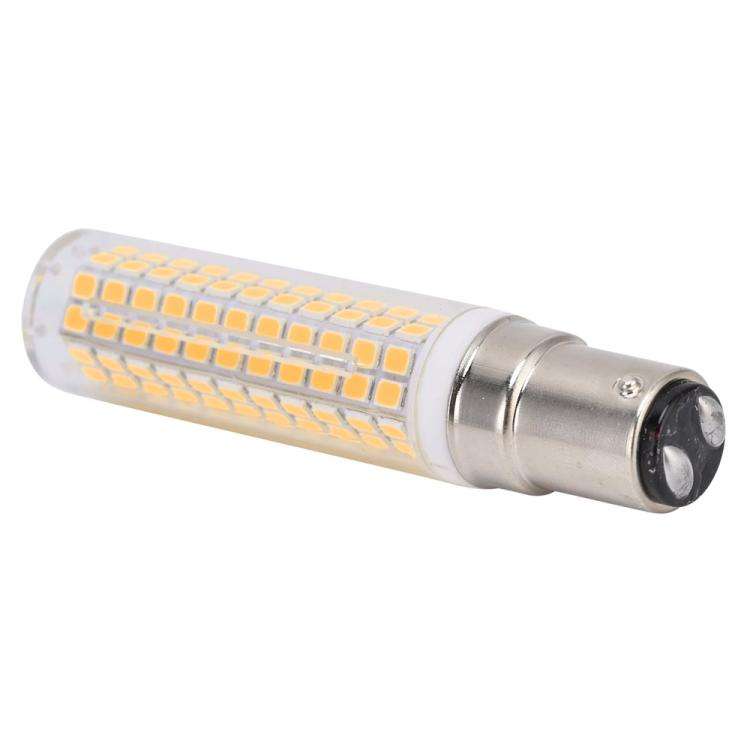 BA15D 15W 136 LEDs SMD 2835 Dimmable Corn Light Bulb, AC110V(Warm White Light)