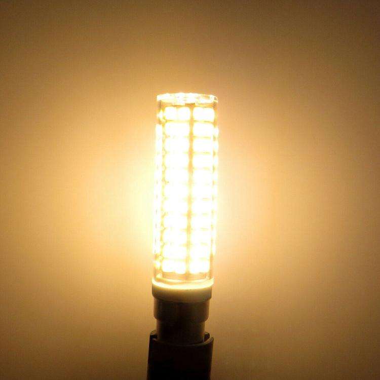 BA15D 15W 136 LEDs SMD 2835 Dimmable Corn Light Bulb, AC110V(Warm White Light)