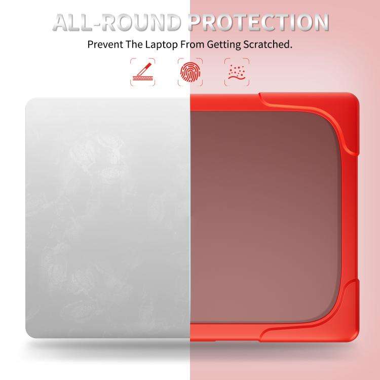 For Microsoft Surface Laptop 7 13.8 inch TPU + PC Two-color Anti-fall Laptop Protective Case(Red)