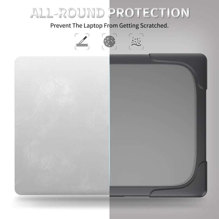 For Microsoft Surface Laptop 7 13.8 inch TPU + PC Two-color Anti-fall Laptop Protective Case(Grey)