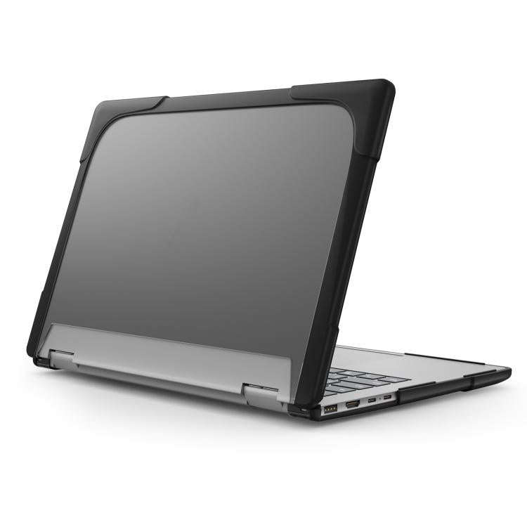 For HP ENVY X360-14 2024 TPU + PC Two-color Anti-fall Laptop Protective Case(Black)
