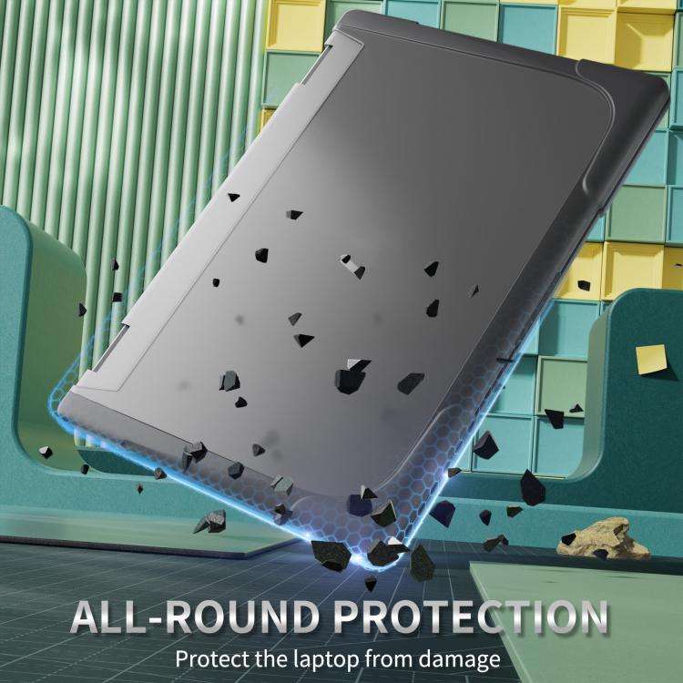 For HP ENVY X360-14 2024 TPU + PC Two-color Anti-fall Laptop Protective Case(Grey)