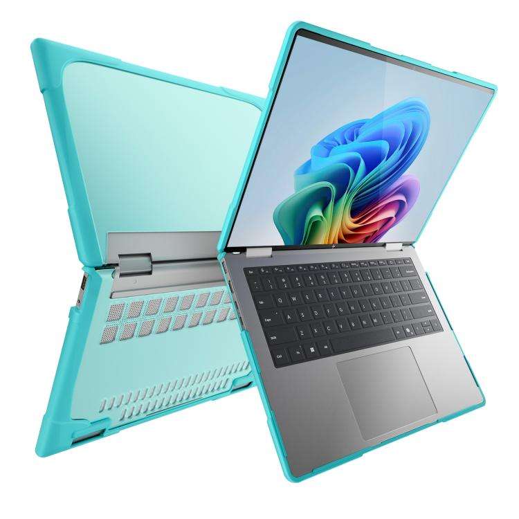 For HP ENVY X360-14 2024 TPU + PC Two-color Anti-fall Laptop Protective Case(Light Blue)