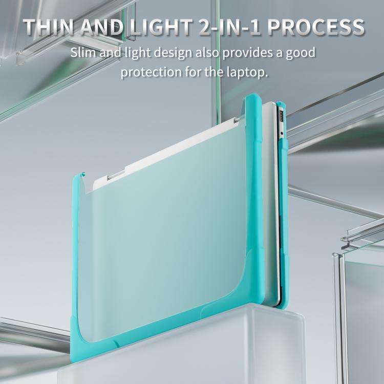 For HP ENVY X360-14 2024 TPU + PC Two-color Anti-fall Laptop Protective Case(Light Blue)