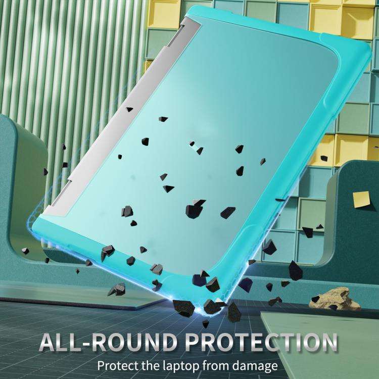 For HP ENVY X360-14 2024 TPU + PC Two-color Anti-fall Laptop Protective Case(Light Blue)