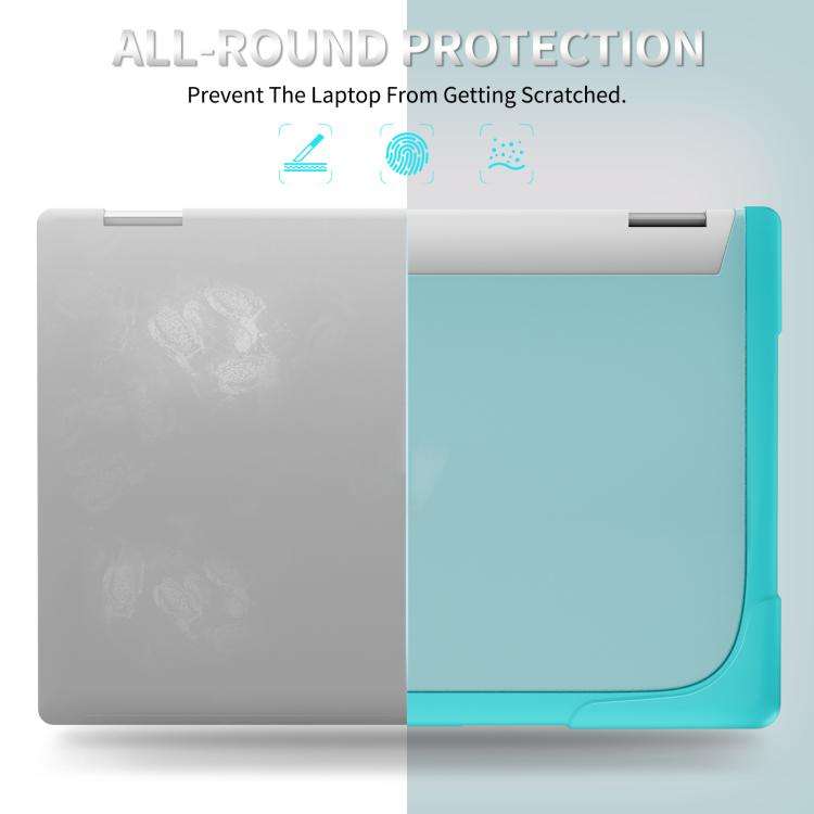 For HP ENVY X360-14 2024 TPU + PC Two-color Anti-fall Laptop Protective Case(Light Blue)