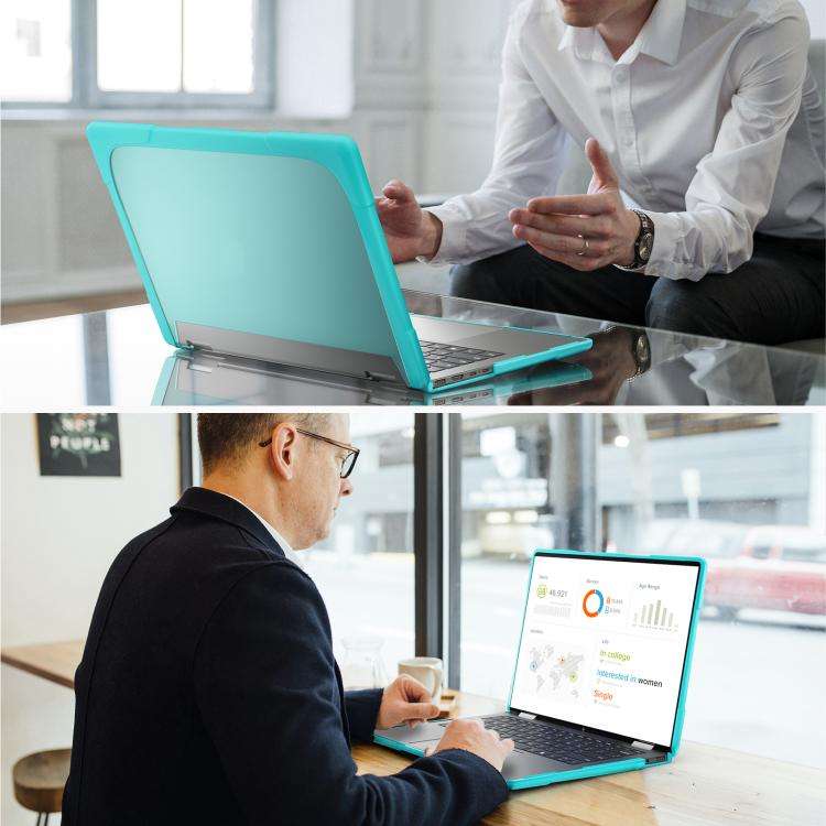 For HP ENVY X360-14 2024 TPU + PC Two-color Anti-fall Laptop Protective Case(Light Blue)