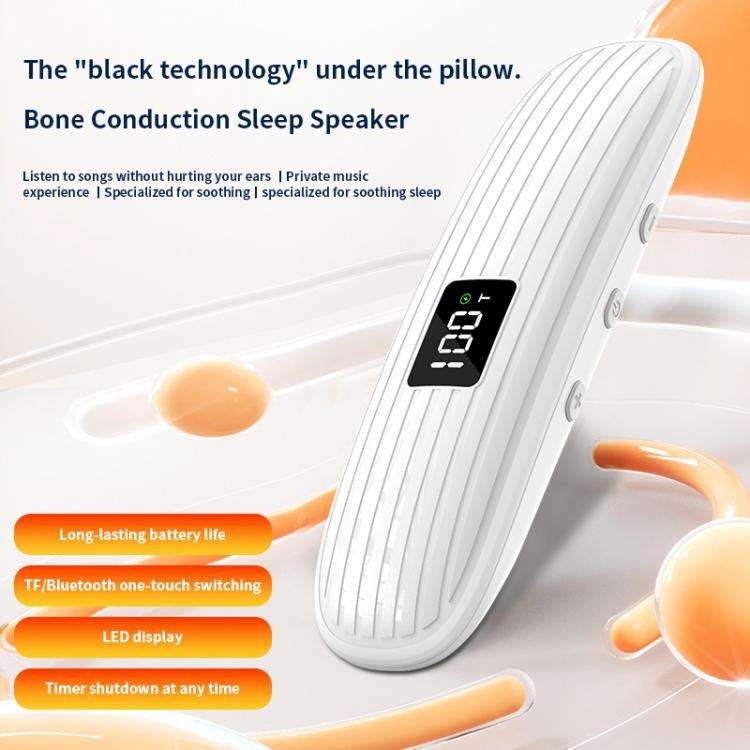 QY10-B Bone Conduction Bluetooth 5.3  Sleep Speaker(White)