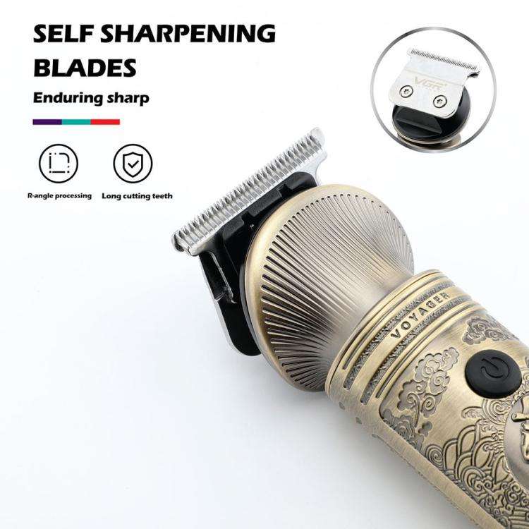 VGR V-106 6-in-1 Digital Display Electric Hair Clipper Kit(Gold)