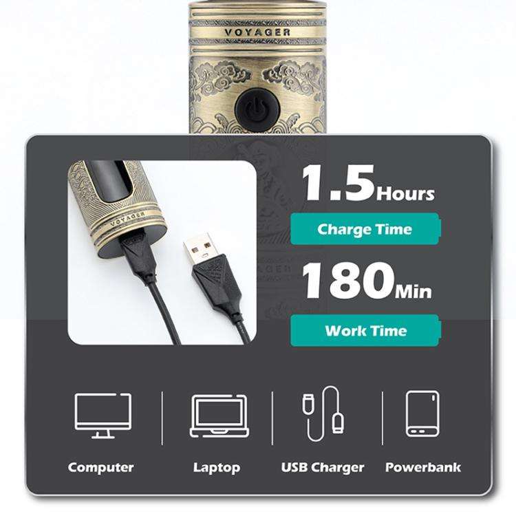 VGR V-106 6-in-1 Digital Display Electric Hair Clipper Kit(Gold)
