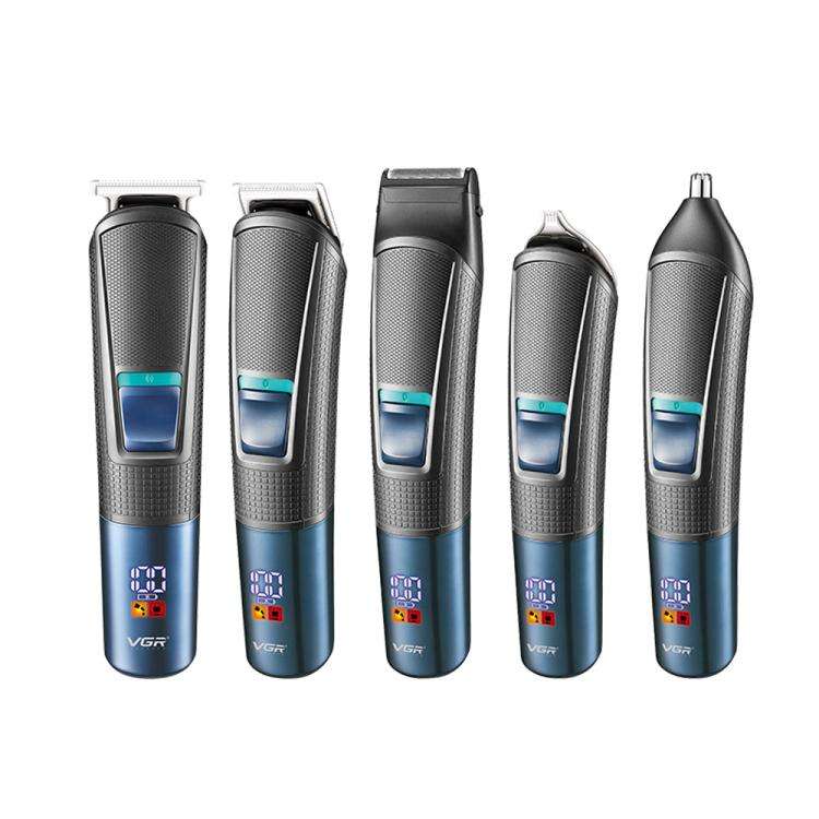 VGR V-108 10-in-1 Digital Display Electric Hair Clipper Men Care Kit(Black)