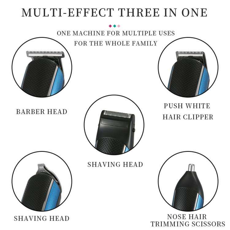 VGR V-172 10W Multifunctional USB Electric Hair Clipper(Blue)