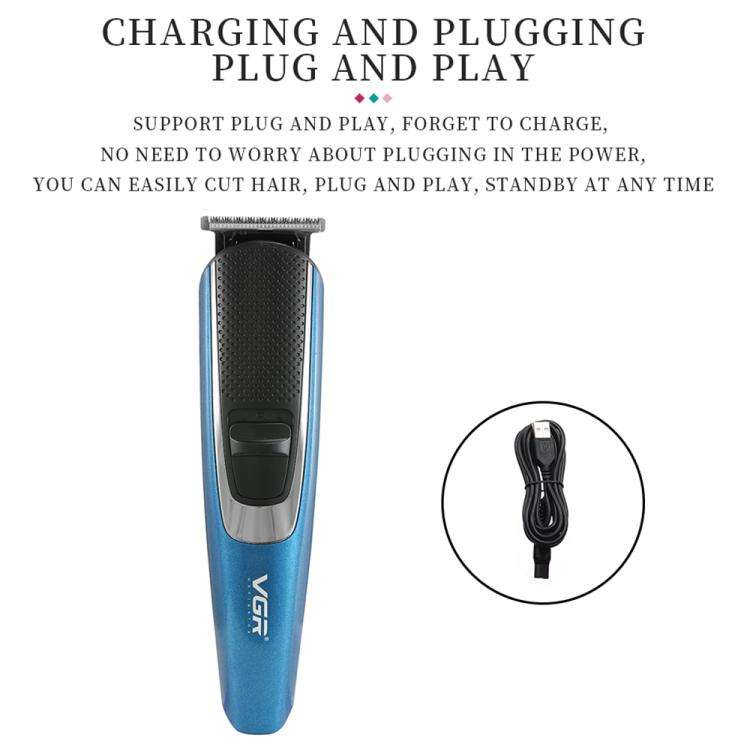 VGR V-172 10W Multifunctional USB Electric Hair Clipper(Blue)