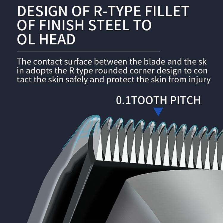 VGR V-652 Professional Digital Display USB Electric Hair Clipper(Gold)