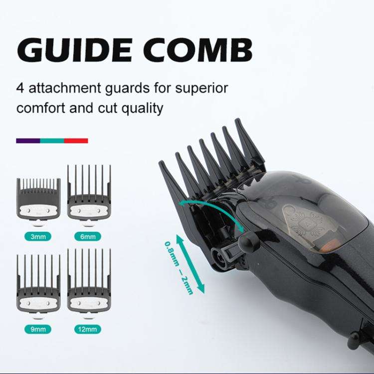 VGR V-653 Professional USB Electric Hair Clipper with Holder(Black)