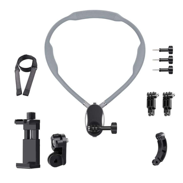 Magnetic Neck Mount Anti-shake Bracket, Type:10 in 1 Phone Clamp