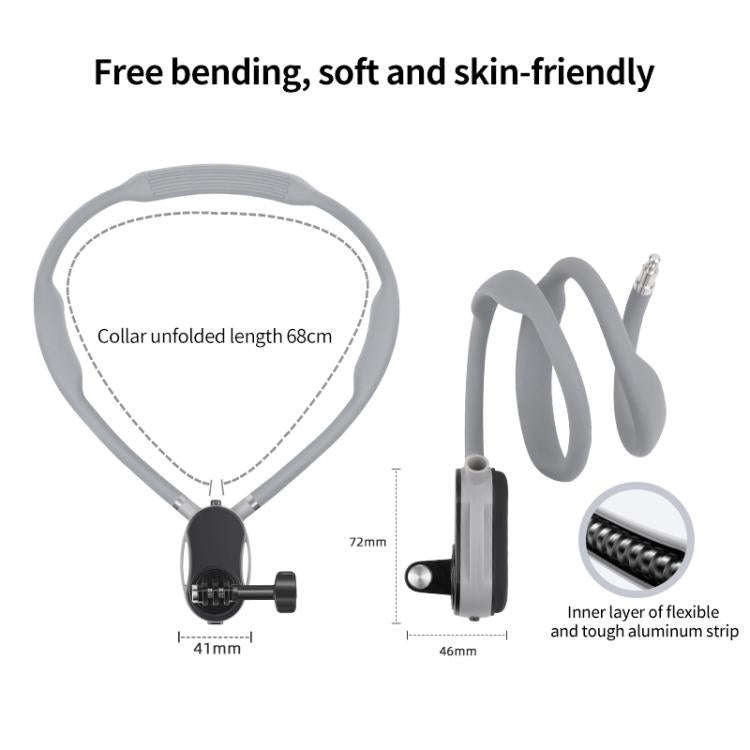 Magnetic Neck Mount Anti-shake Bracket, Type:2 in 1