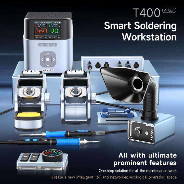 AiXun T400 320W Smart Soldering Workstation, Plug:EU Plug
