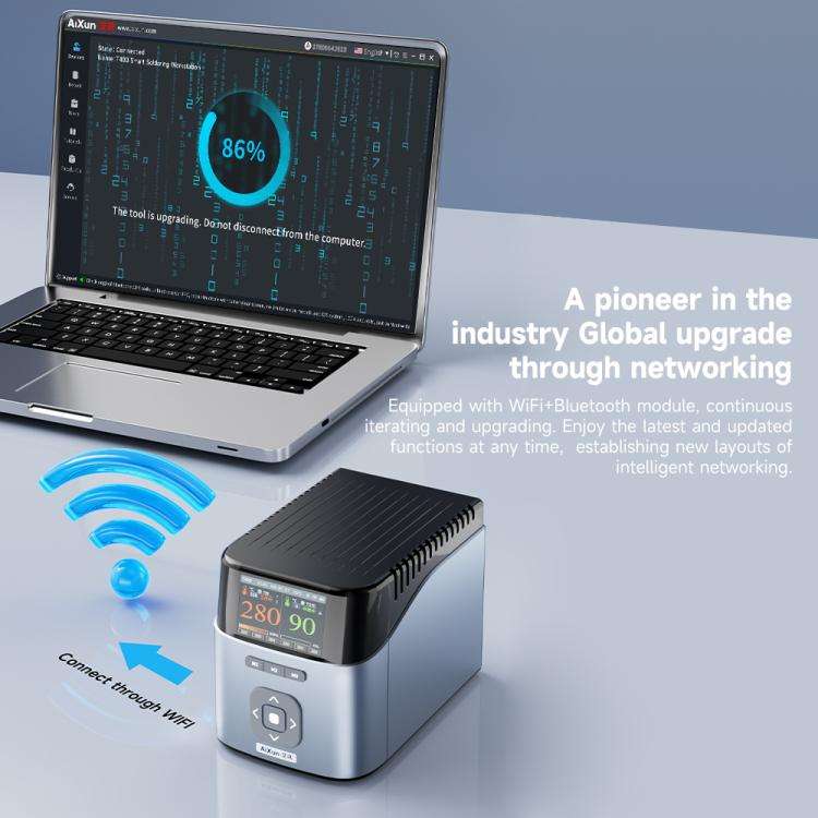 AiXun T400 320W Smart Soldering Workstation, Plug:EU Plug