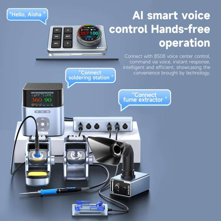 AiXun T400 320W Smart Soldering Workstation, Plug:UK Plug