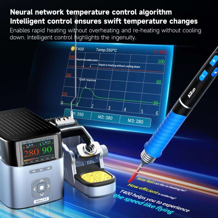 AiXun T400 320W Smart Soldering Workstation, Plug:EU Plug