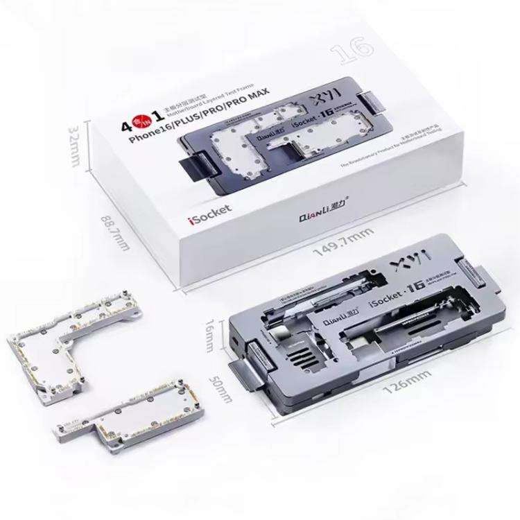 Qianli iSocket 16 Series 4 in 1 Motherboard Layered Test Fixture for iPhone 16 Series