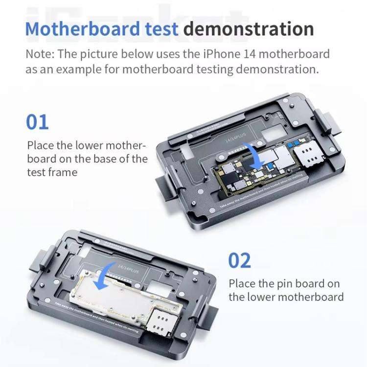 Qianli iSocket 16 Series 4 in 1 Motherboard Layered Test Fixture for iPhone 16 Series