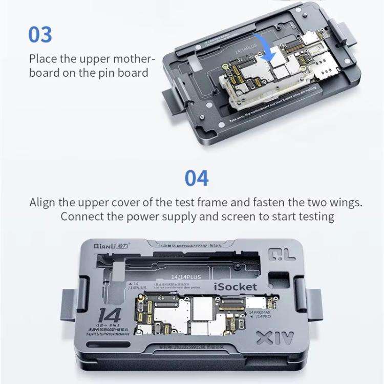 Qianli iSocket 16 Series 4 in 1 Motherboard Layered Test Fixture for iPhone 16 Series