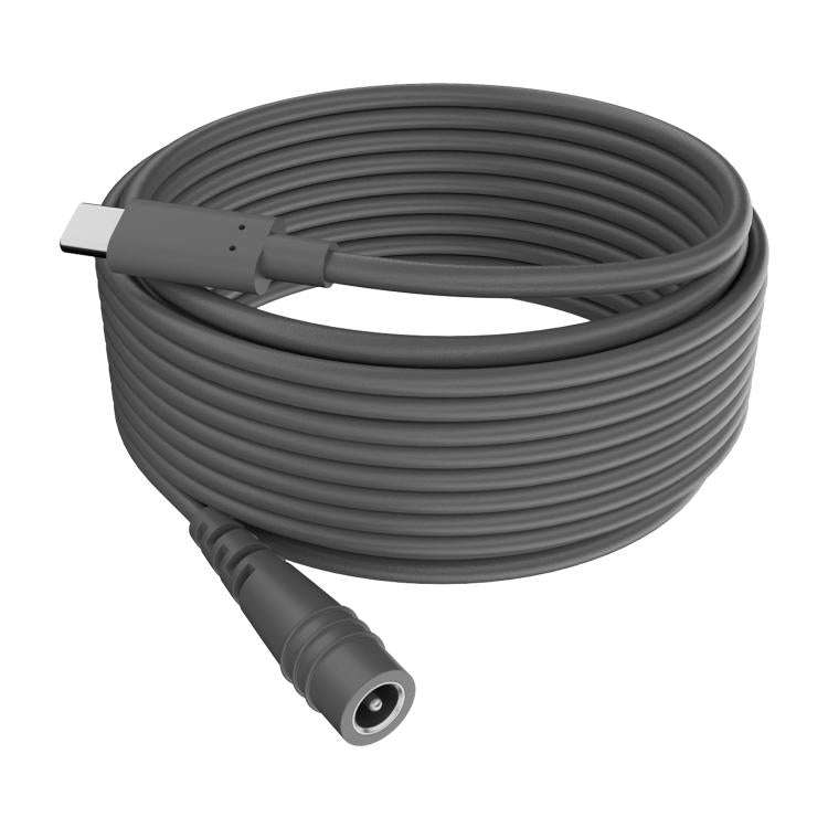 Type-C to DC 5.5x2.1mm 100W Computer Charging Adapter, Length:10m