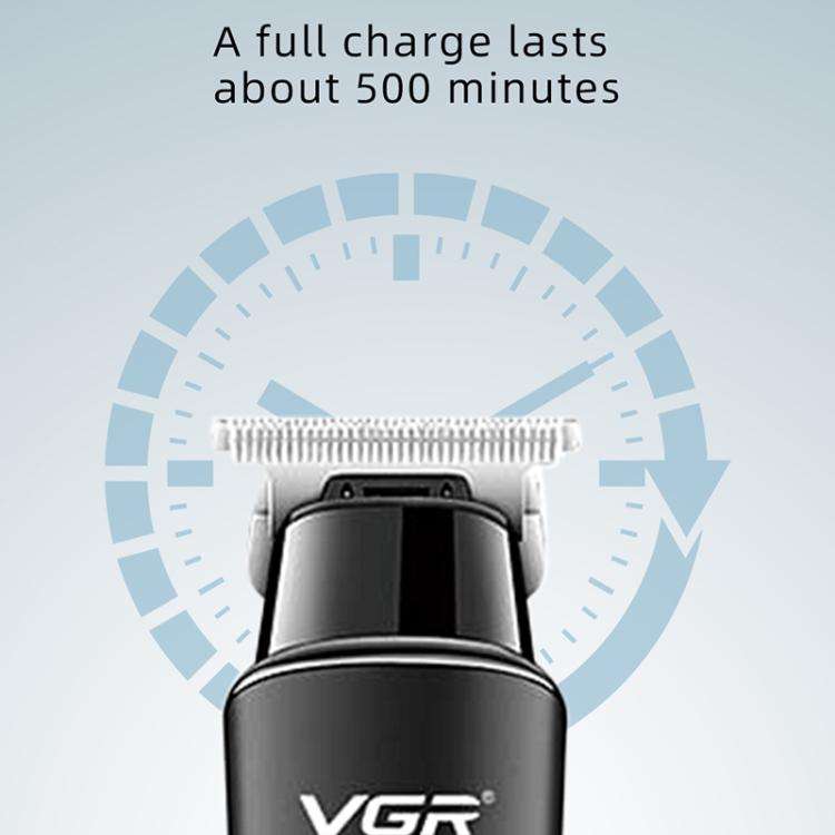 VGR V-937 LED Digital Display Salon USB Electric Hair Clipper(Black)