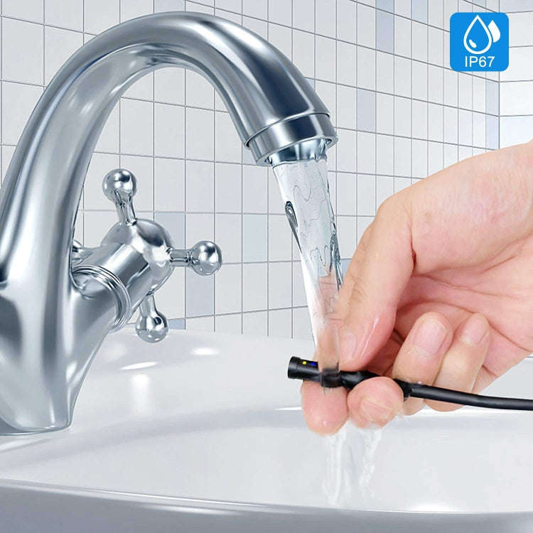 5.5mm 1080P IP68 Waterproof 4.3 inch Screen Single Camera Digital Endoscope, Line Length:2m
