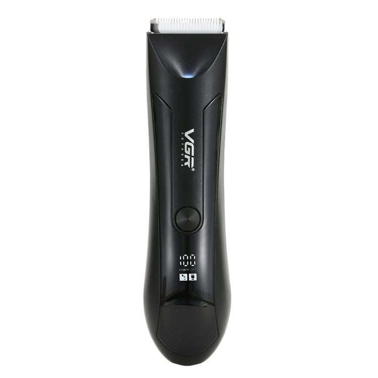 VGR V-951 IPX5 LED Digital Display Portable Light USB Hair Clipper(Black)