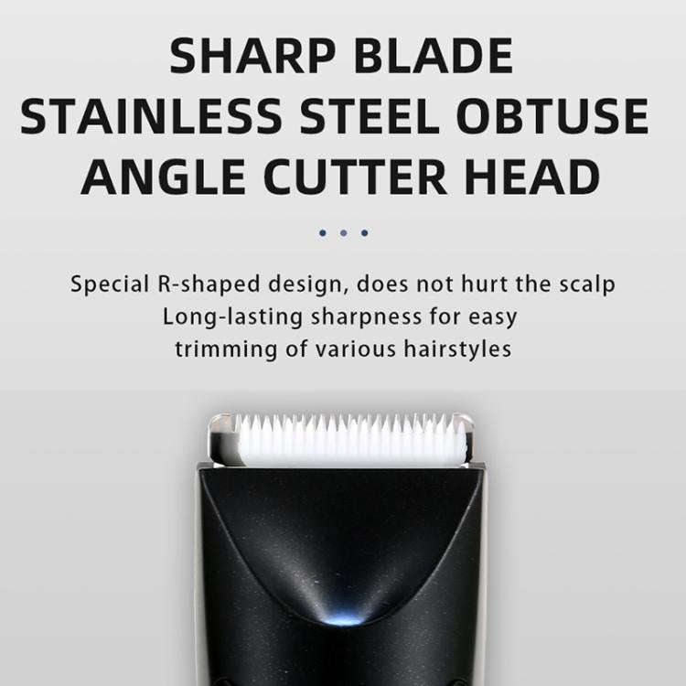 VGR V-951 IPX5 LED Digital Display Portable Light USB Hair Clipper(Black)