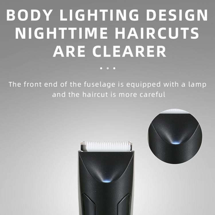 VGR V-951 IPX5 LED Digital Display Portable Light USB Hair Clipper(Black)