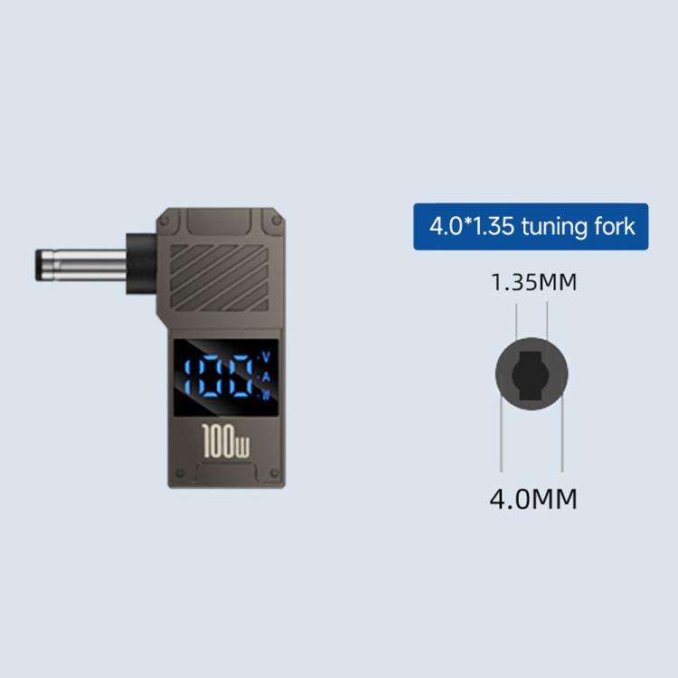 100W Computer Charging Digital Display Adapter, Specification:Type-C to DC4.0x1.35mm