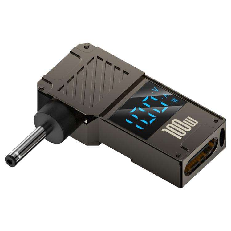 100W Computer Charging Digital Display Adapter, Specification:Type-C to DC3.0 x 1.1mm