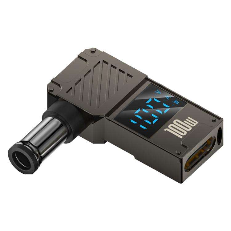 100W Computer Charging Digital Display Adapter, Specification:Type-C to DC6.0x4.4mm