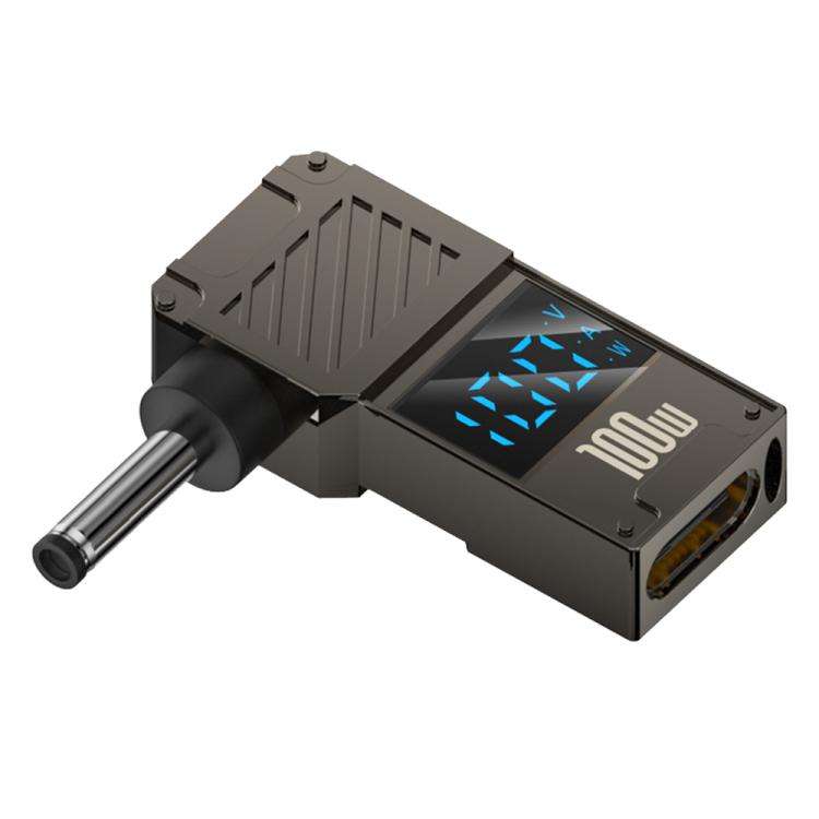 100W Computer Charging Digital Display Adapter, Specification:Type-C to DC3.5x1.35mm