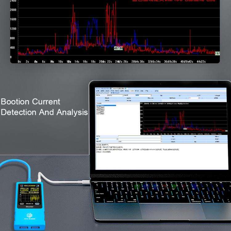 JCID iBooter Intelligent Real-time Current Analyzer Special Power Cord For iPhone 12-14 Series