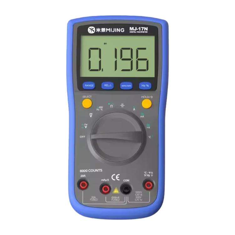 Mijing MJ-17N Auto Range LCD Display True-RMS High-precision Digital Multimeter
